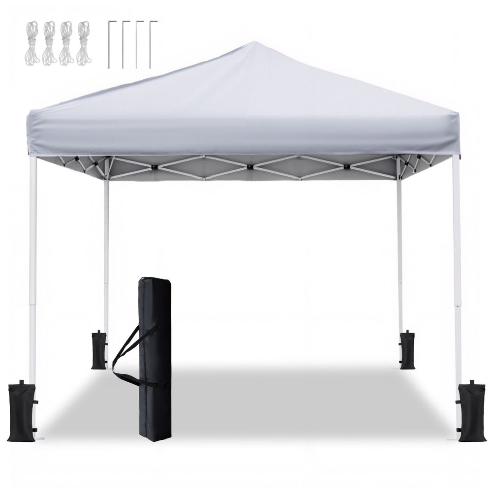 English Elm 10x10 Pop up Canopy Upf 50 Plus Steel Frame Shelter for Markets Beach Camping W2932P453882