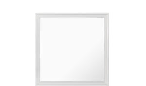 English Elm SHAKER Crystal-Tufted Full 5PC Bedroom Set with LED Lighting, Padded Headboard, Storage Drawers White 68.31 L x 35.43 W x 7.68 H B201S00344