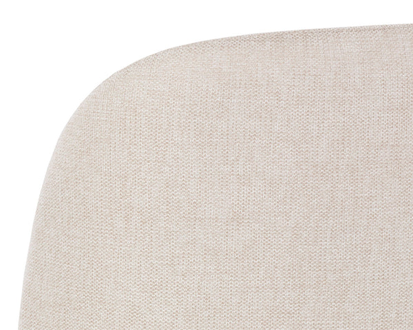 Sunpan Kenna Office Chair - Modern Minimalist Design with Adjustable Height and Gold Steel Base for Mobility Belfast Oatmeal