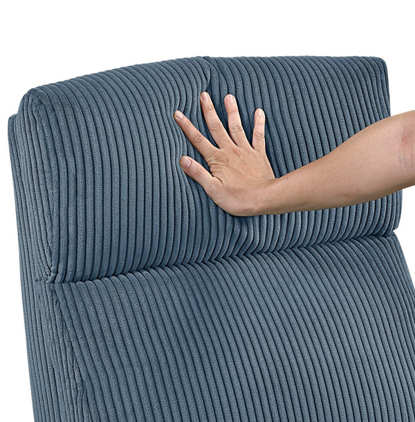 English Elm Contemporary Power Lift Chair Recliner with Plush Corduroy, Foam-Over-Coil Support & Side Pocket Blue 31 L x 29 W x 24 H B011P395833