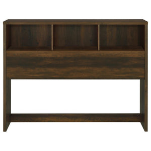 English Elm Geary Queen Bookcase Headboard Bedroom Set with Usb Charging Nightstands Dark Brown B062S01697