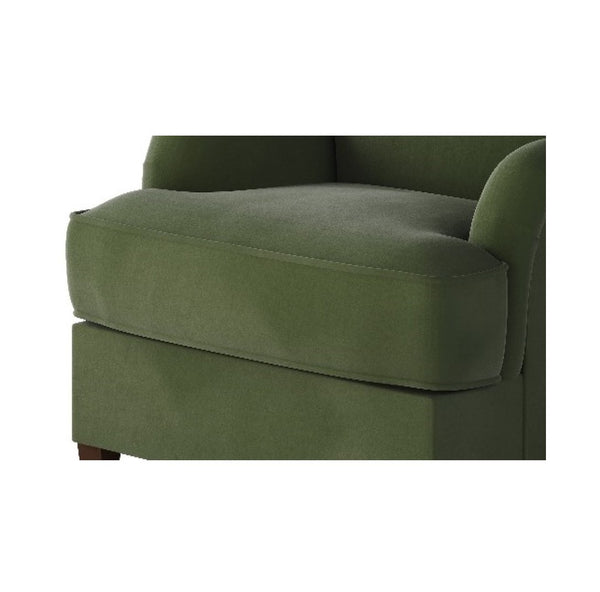 Fusion Bella Forrest Accent Chair – Elegant Green Design With Tapered Legs And Reversible T-cushion Comfort Green W,100% Polyester 01-02-c Bella Forrest Accent Chair