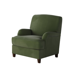 Fusion Bella Forrest Accent Chair – Elegant Green Design With Tapered Legs And Reversible T-cushion Comfort Green W,100% Polyester 01-02-c Bella Forrest Accent Chair