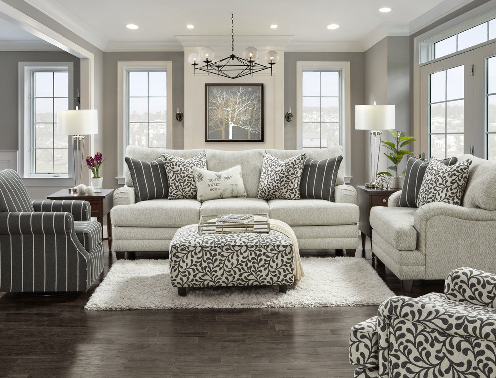 Fusion Basic Moontide Stone Padded Cocktail Ottoman – Colorful & Versatile Square Seating For Your Home Multi S ,100% Polyester 109 Dutch Charcoal Cocktail Ottoman