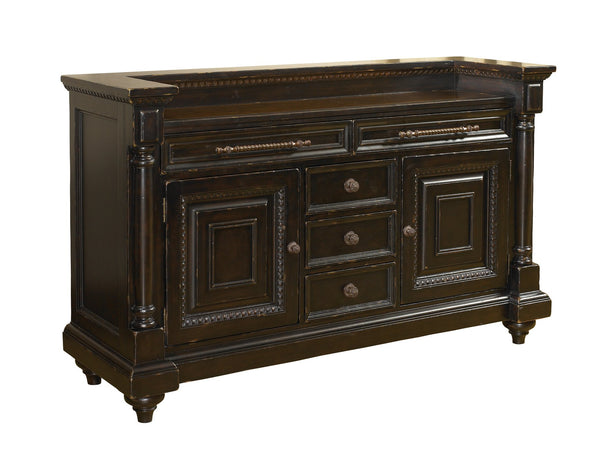 Lexington Tommy Bahama Home Maldive Buffet - Discover Timeless British Colonial Elegance With Hammered Copper And Ample Storage Tamarind  619-852