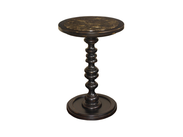 Lexington Tommy Bahama Home Pitcairn Accent Table - Discover Timeless British Colonial Style With Rich Tamarind Finish And Stone Top Tamarind  619-940