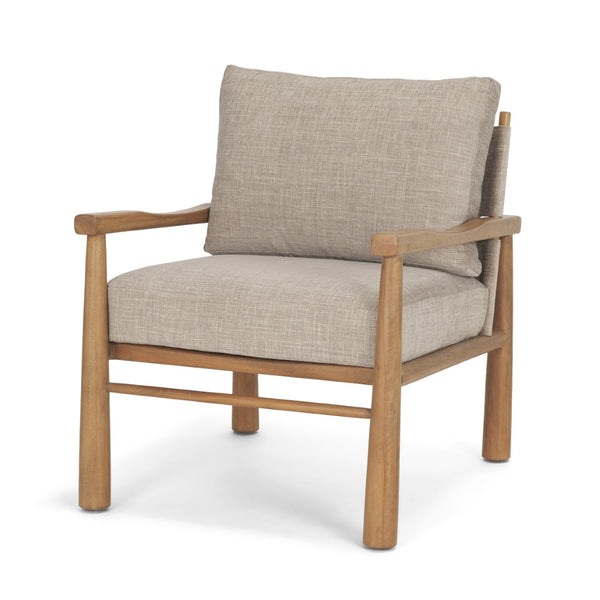 Mercana Witton Slingback Lounge Chair with Beech Wood Frame – Elegant Comfort for Living Spaces and More 71177