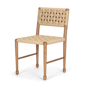 Mercana Brinley Woven Chair - Rustic Elegance with Handcrafted Design for Modern & Scandinavian Dining Spaces 71180