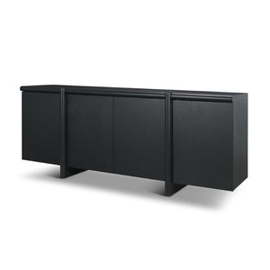 Mercana Rowan Modern 4-Door Sideboard – Stylish Storage Solution with Seamless Design and Cable Management 71207