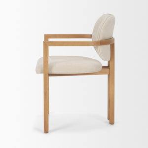 Mercana Carlisle Curved Back Upholstered Dining Armchair with Tripod Frame for Elegant Comfort and Style 71256