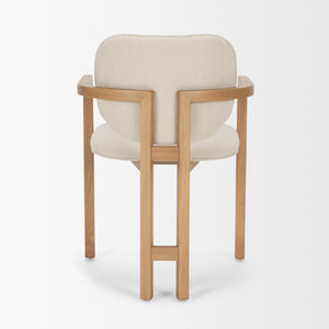 Mercana Carlisle Curved Back Upholstered Dining Armchair with Tripod Frame for Elegant Comfort and Style 71256