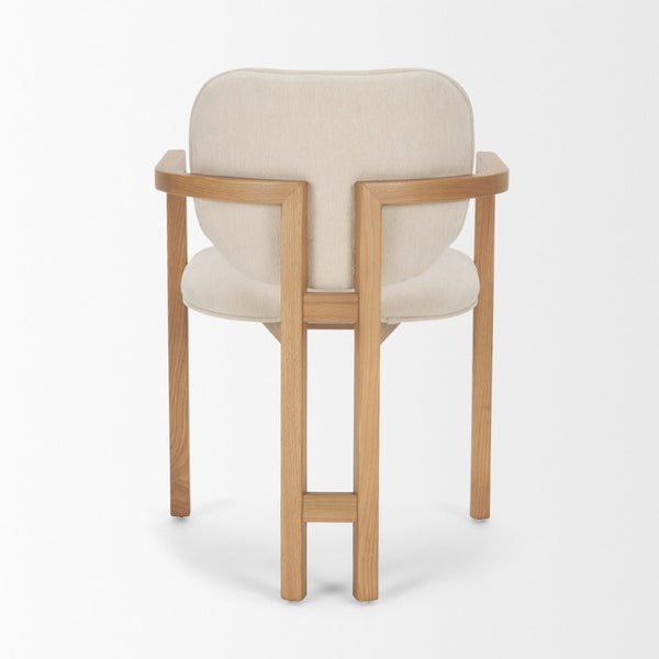 Mercana Carlisle Curved Back Upholstered Dining Armchair with Tripod Frame for Elegant Comfort and Style 71256