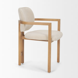 Mercana Carlisle Curved Back Upholstered Dining Armchair with Tripod Frame for Elegant Comfort and Style 71256