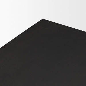 Mercana Colony Solid Wood Stool - Elegant Design for Kitchen, Bar, and Dining Areas with Compact Comfort Black Brown | Counter 71133