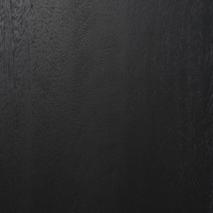 Mercana Grier Dining Table - Elegant Solid Mango Wood with Cane Detailing for Modern and Transitional Spaces 84" Black Wood Top | Black Wood/Cane Legs 71144