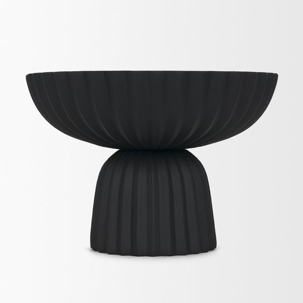 Mercana Ciaran Decorative Bowl - Sculptural Metal Accent for Modern Interiors, Perfect for Stylish Décor Matte Black 71158