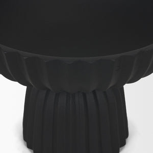 Mercana Ciaran Decorative Bowl - Sculptural Metal Accent for Modern Interiors, Perfect for Stylish Décor Matte Black 71158