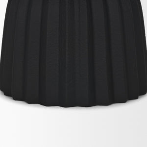 Mercana Ciaran Decorative Bowl - Sculptural Metal Accent for Modern Interiors, Perfect for Stylish Décor Matte Black 71158