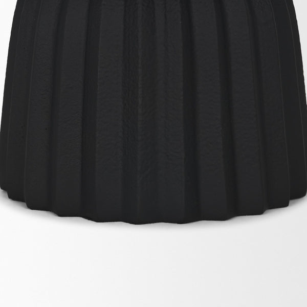 Mercana Ciaran Decorative Bowl - Sculptural Metal Accent for Modern Interiors, Perfect for Stylish Décor Matte Black 71158
