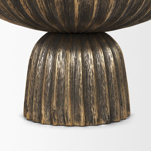 Mercana Ciaran Decorative Bowl - Sculptural Metal Accent for Modern Interiors, Perfect for Stylish Décor Antique Gold 71159