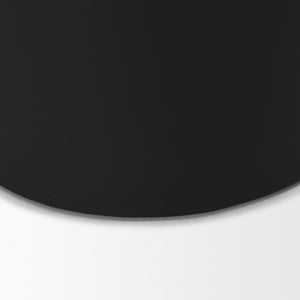 Mercana Deacon Decorative Canister with Sculptural Handles for Modern Home Décor and Stylish Organization Matte Black | Large 71161