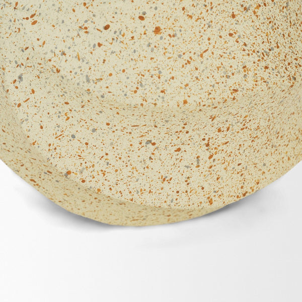 Mercana Imani Sculptural Textured Metal Decorative Orb - Organic Twists for Modern Home Accents & Style Beige | Small 71166