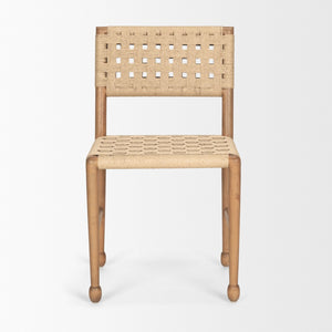 Mercana Brinley Woven Chair - Rustic Elegance with Handcrafted Design for Modern & Scandinavian Dining Spaces 71180