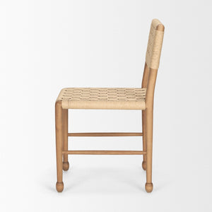 Mercana Brinley Woven Chair - Rustic Elegance with Handcrafted Design for Modern & Scandinavian Dining Spaces 71180