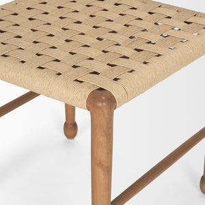 Mercana Brinley Woven Chair - Rustic Elegance with Handcrafted Design for Modern & Scandinavian Dining Spaces 71180