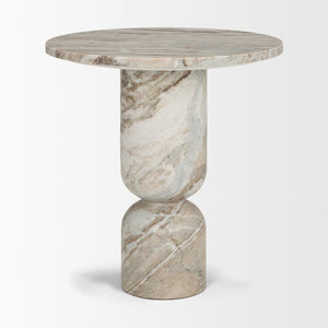 Mercana Nylah Round Accent Table - Luxurious Contemporary Design with Sculptural Appeal for Every Space 71181-AB