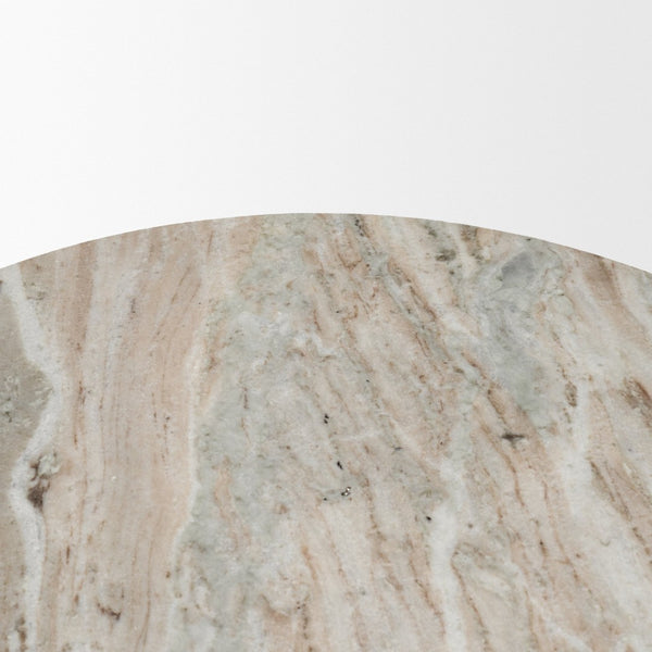 Mercana Nylah Round Accent Table - Luxurious Contemporary Design with Sculptural Appeal for Every Space 71181-AB