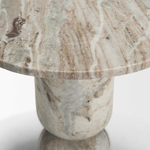 Mercana Nylah Round Accent Table - Luxurious Contemporary Design with Sculptural Appeal for Every Space 71181-AB