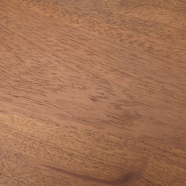 Mercana Hisako Accent Table - Solid Mango Wood with Elegant Carvings and Open Shelf Design for Versatile Use 71182