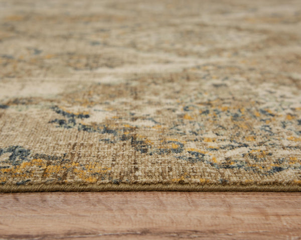 Alora Decor Intrepid Handcrafted Wool Rug With Distressed Neutral Palette, Low Pile And Short Fringe For Durable Elegance 5' x 8' 01001010104120508