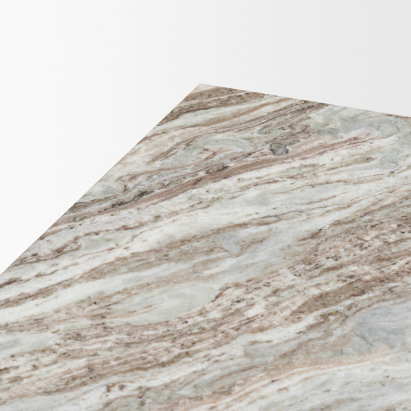 Mercana Matteo Solid Marble Coffee Table – Sculptural Centerpiece with Hidden Casters for Modern Living Spaces 71190