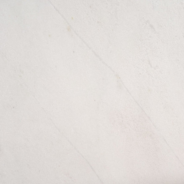 Mercana Matteo Luxurious Solid Marble Side Table with Floating Design and Hidden Casters for Effortless Mobility White Marble | Square 71192