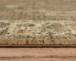 Alora Decor Intrepid Warm Brown Wool Area Rug With Hand-Finished Fringe, Transitional Classical Motif, Durable 8' x 10' 01001010312040810