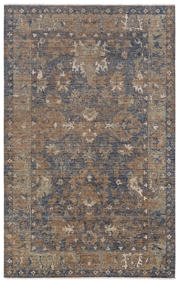 Alora Decor Intrepid Gray Rectangle Rug In Warm Gray-Brown Wool, Low-Pile Transitional Design With Fringe 9' x 12' 01001010500160912