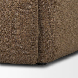 Mercana Saga Textured Brown Plush Upholstered Chair - Luxurious Comfort for Living Rooms and Cozy Nooks 71198