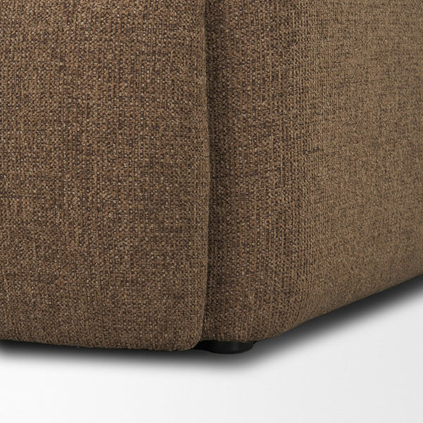 Mercana Saga Textured Brown Plush Upholstered Chair - Luxurious Comfort for Living Rooms and Cozy Nooks 71198