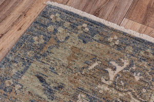 Alora Decor Intrepid Gray Rectangle Rug In Warm Gray-Brown Wool, Low-Pile Transitional Design With Fringe 9' x 12' 01001010500160912