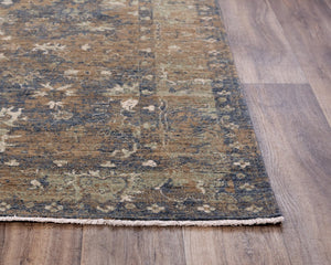 Alora Decor Intrepid Gray Rectangle Rug In Warm Gray-Brown Wool, Low-Pile Transitional Design With Fringe 9' x 12' 01001010500160912