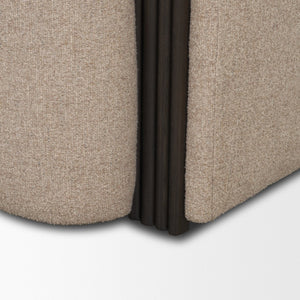 Mercana Kornelia Textured Barrel Accent Chair – Modern Comfort with Curved Design for Stylish Living Spaces 71200