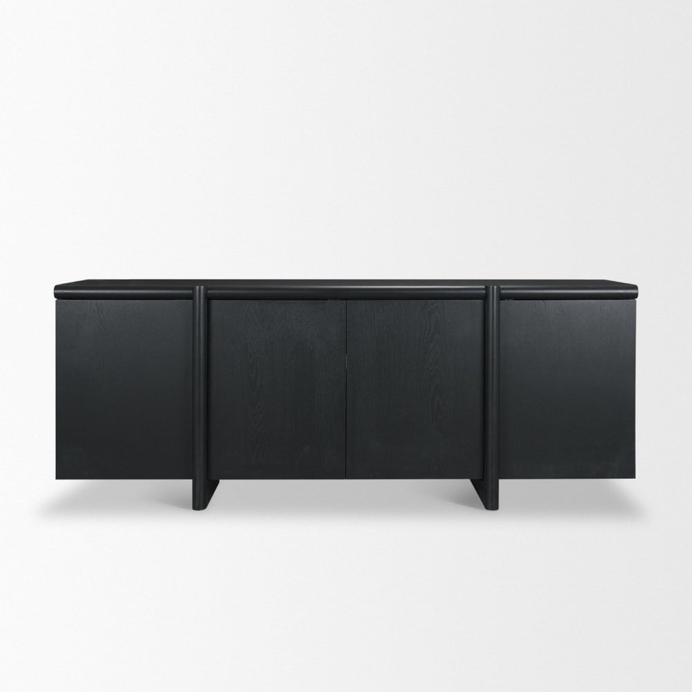 Mercana Rowan Modern 4-Door Sideboard – Stylish Storage Solution with Seamless Design and Cable Management 71207