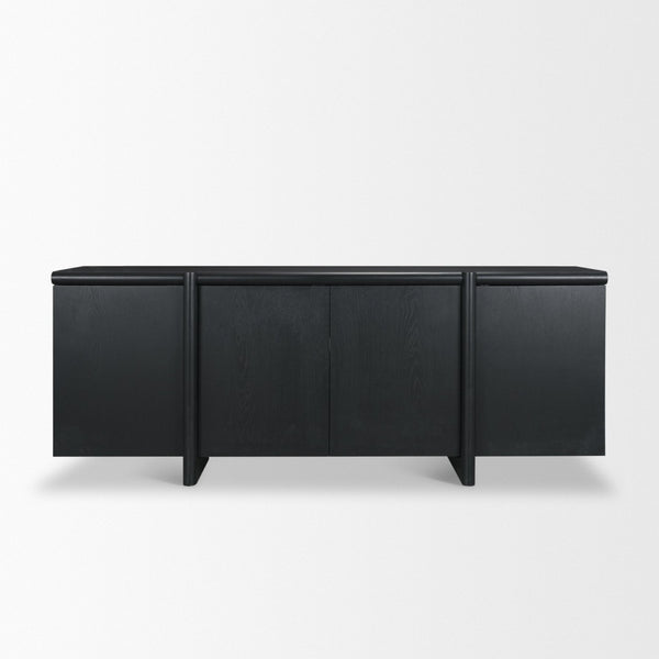 Mercana Rowan Modern 4-Door Sideboard – Stylish Storage Solution with Seamless Design and Cable Management 71207