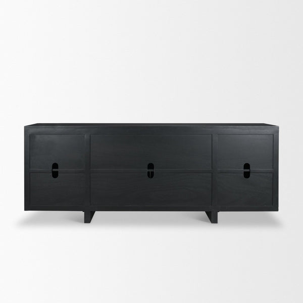 Mercana Rowan Modern 4-Door Sideboard – Stylish Storage Solution with Seamless Design and Cable Management 71207