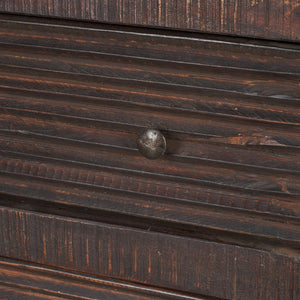 Mercana Rhett Handcrafted 3-Drawer Accent Cabinet with Rustic Charm and Vintage Iron Hardware for Storage 71210