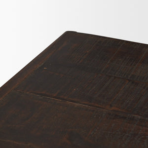 Mercana Rhett Handcrafted 6-Drawer Cabinet - Rustic Charm with Vintage Iron Knobs for Timeless Style 71211