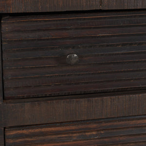 Mercana Rhett Handcrafted 6-Drawer Cabinet - Rustic Charm with Vintage Iron Knobs for Timeless Style 71211