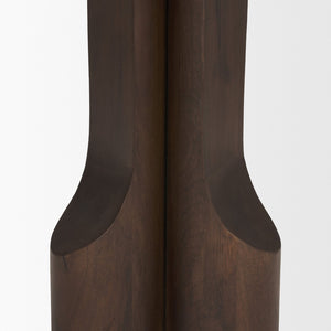 Mercana Cayson Sculptural Round Accent Table - Modern Mango Wood Design for Versatile Living Spaces 71212